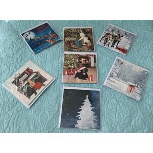 14 TREASURE CHRISTMAS CARDS, POP-UP, NOTES, ENVVELOPE INCLUDED 7 STYLES